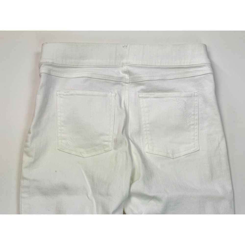 Spanx 20229 Distressed Skinny Jean Women M Tummy Control Stretch High Rise White - Picture 16 of 16